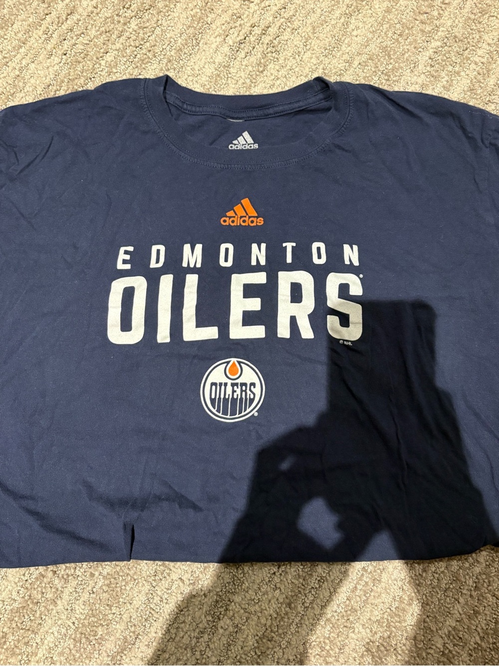 adidas Navy and Orange Toronto Graphic Tee